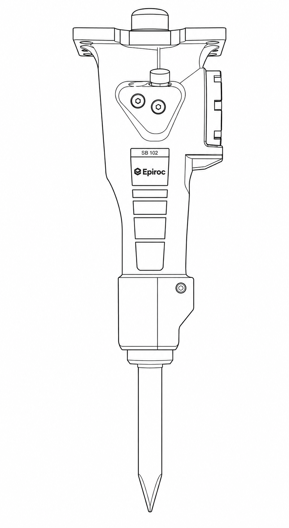 Martello Demolitore EPIROC SB102 - 1.1 - 3 t