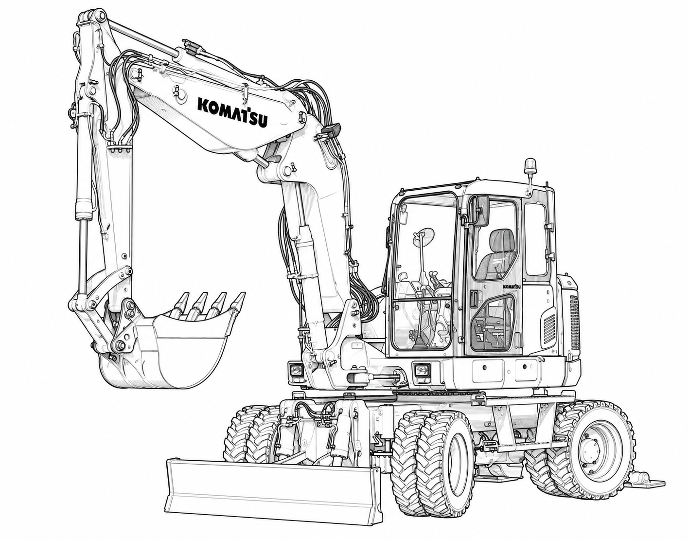 KOMATSU PW118MR-8 - GOMMATO